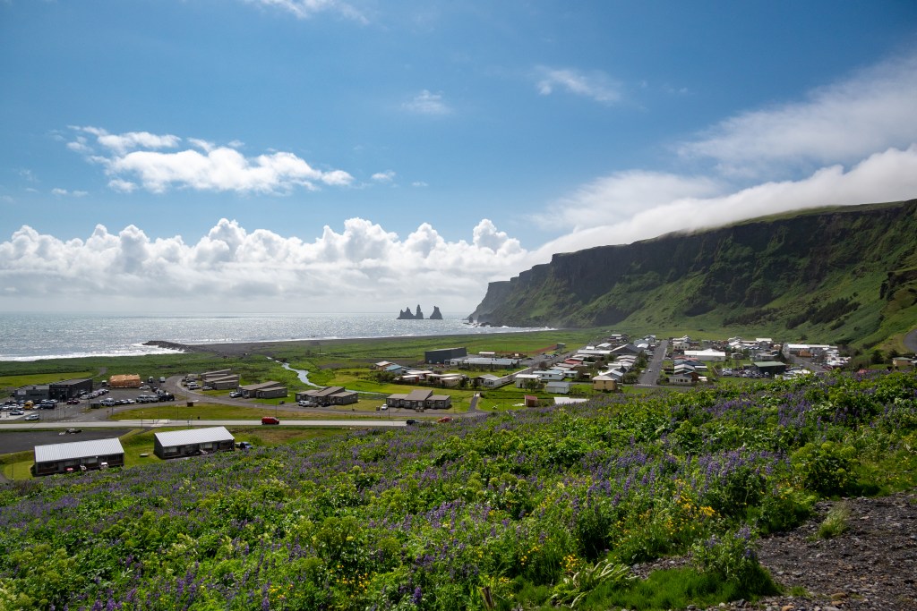 The view from Reyniskirkja Church in Vik, Iceland
