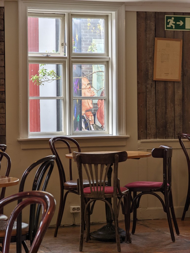 The interior of Kaffibrennslan in Reykjavik, Iceland