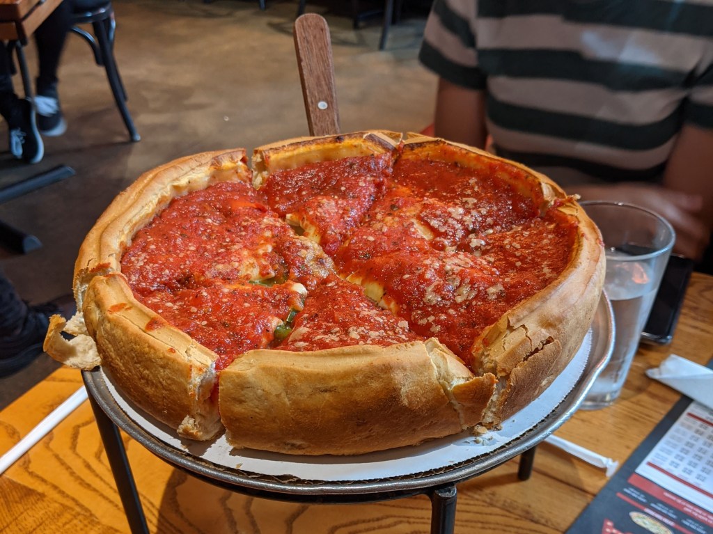 Giordano's deep dish pizza