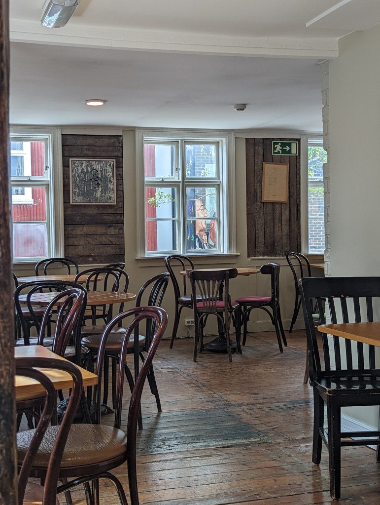 The interior of Kaffibrennslan in Reykjavik, Iceland