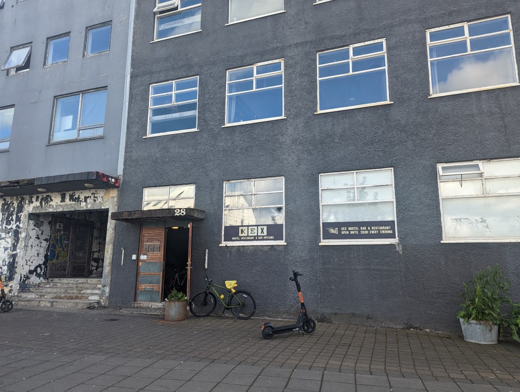 The exterior of Kex Hostel