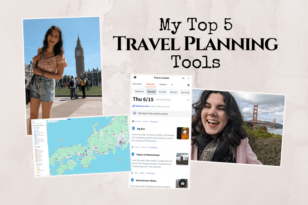 My 5 Top Picks for Travel Planning&nbsp;Tools